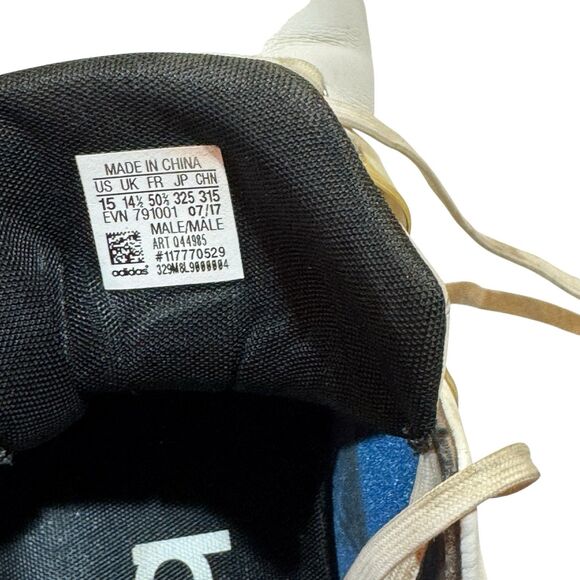 Adidas Tour360 Boost Golf Shoes Men’s Size 15 (Rare) White Leather - Spikes - Picture 6 of 12